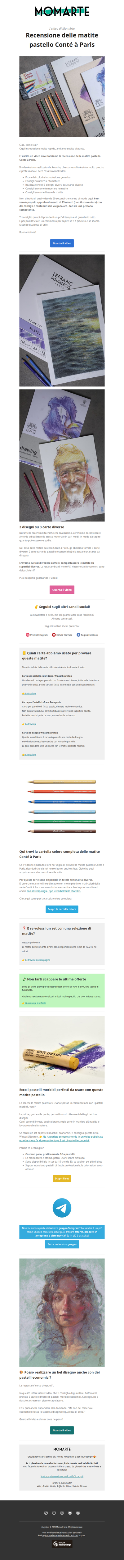 VIDEO! Matite PASTELLO (colorate) Conté à Paris