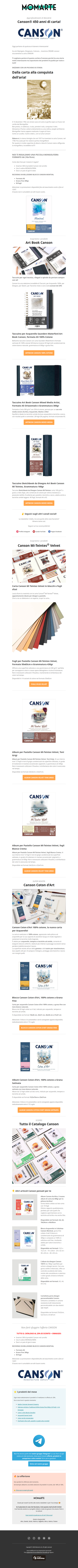 Canson® 450 anni di carta... e di offerte!
