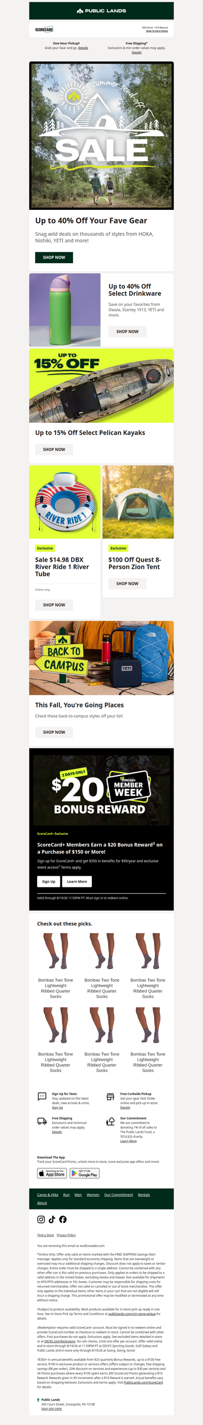 💸 Up to 40% OFF HOKA, Nishiki, YETI & more