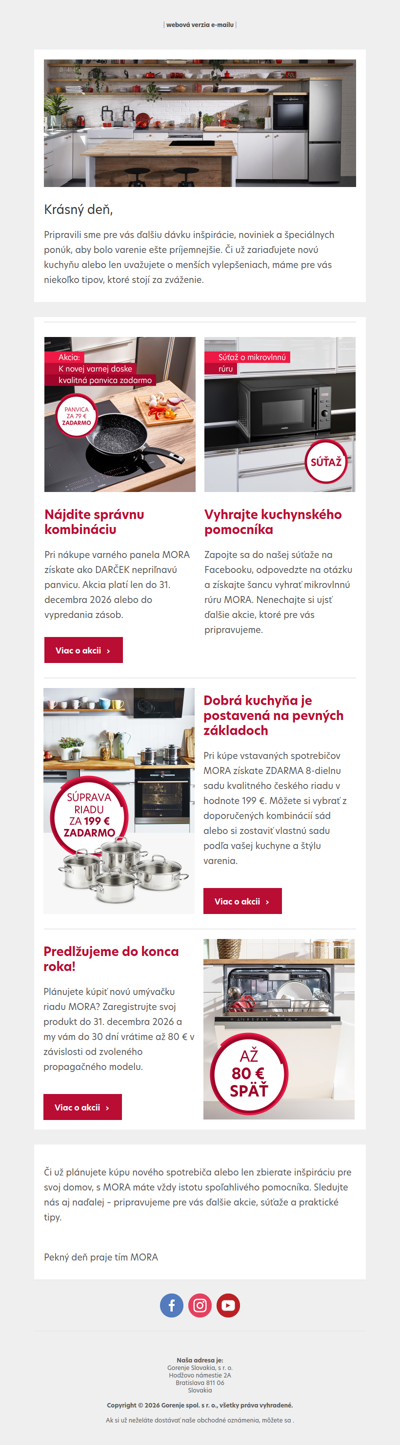 Pozrite si MORA novinky