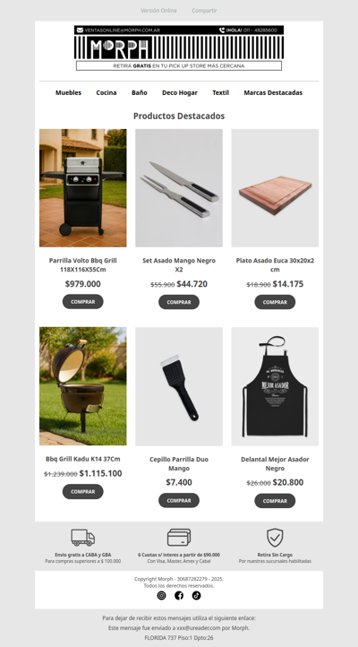 🔥 Todo listo para el asado: encontrá lo que no puede faltar en tu parrilla 🍖 Descuentos por tiempo limitado!