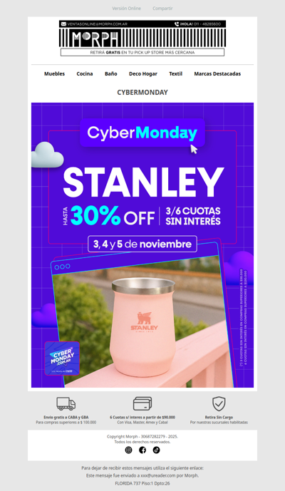 🥤 Tus infaltables Stanley con descuentos del Cyber Monday 💥