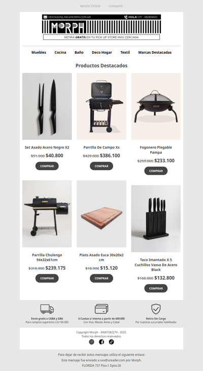 Asadores y accesorios para lucirte este finde 🥩🔥 Descuentos por tiempo limitado!