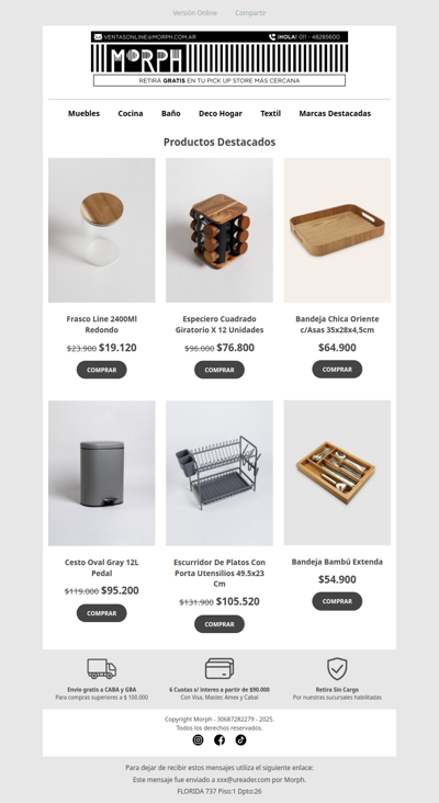 Tu cocina en orden ✨ Opciones que simplifican tu día 🍽️ Descuentos por tiempo limitado!