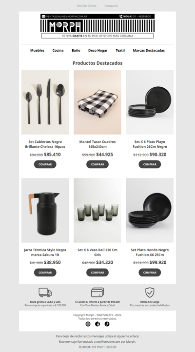 Dale un nuevo estilo a tu mesa, descubrilo hoy ✨🍽️ Descuentos por tiempo limitado!