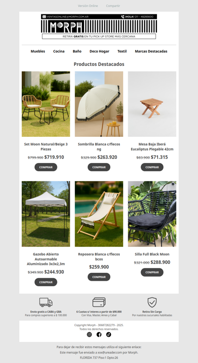 Todo para disfrutar el exterior, no te lo pierdas 🌿 Descuentos por tiempo limitado!