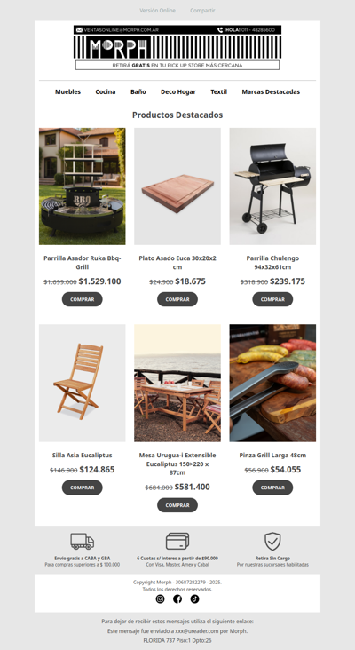 Equipá tu exterior para el asado perfecto 🔥🍖 Descuentos por tiempo limitado!