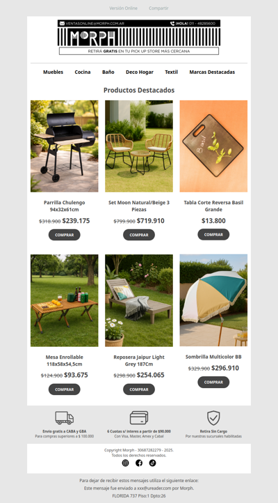 Prepará tu patio para el mejor verano 🍖☀️ Descuentos por tiempo limitado!