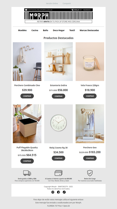 Muebles y deco que transforman tu living ✨ Descuentos por tiempo limitado!