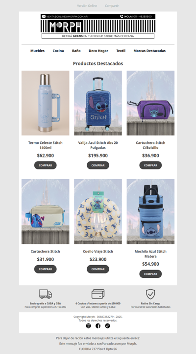 ✈️ Viajá con Stitch a todos lados 💙 Descuentos por tiempo limitado!