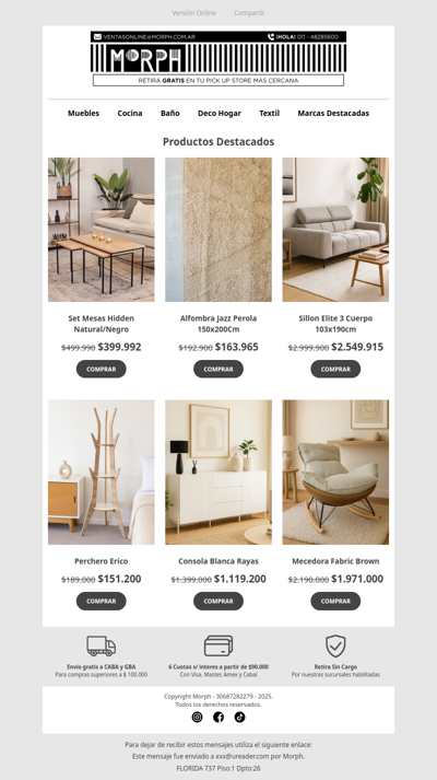 Detalles que transforman tu living 🛋️ Descuentos por tiempo limitado!