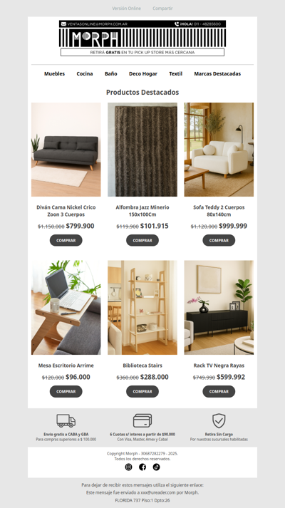 Dale vida a tu living ✨ con descuentos especiales en sillones 🛋️ Descuentos por tiempo limitado!