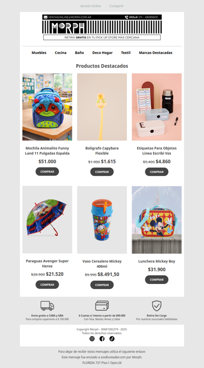 🎒 Vuelta al cole con hasta 30% de descuento 📚 Descuentos por tiempo limitado!