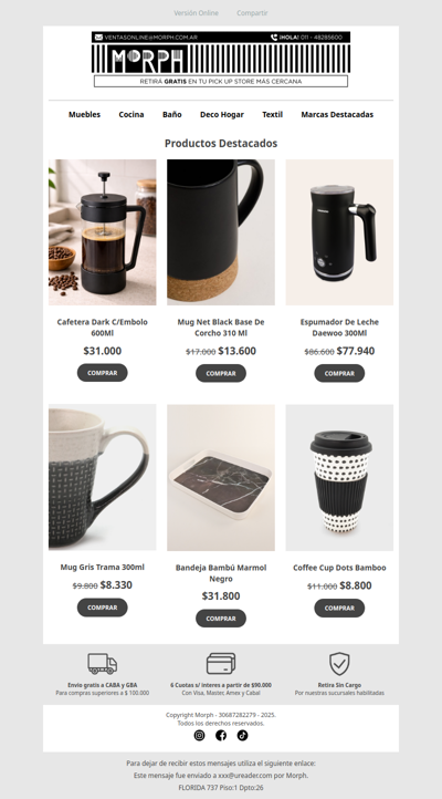 ☕ Cafeteras y accesorios para tu ritual de café ♨️ Descuentos por tiempo limitado!