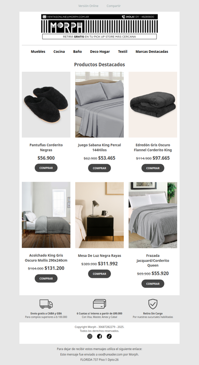 ❄️ Prepará tu habitación para el invierno 🌙 Descuentos por tiempo limitado!