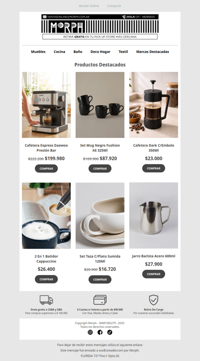 ☕️ El placer de un buen café en casa 🍶 Descuentos por tiempo limitado!