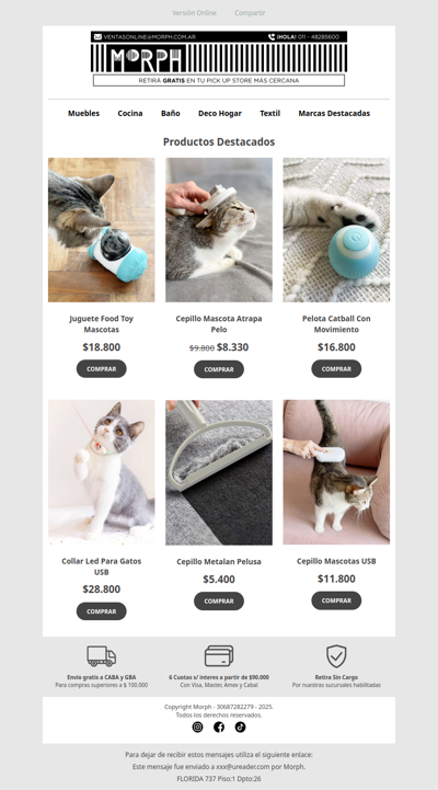 🐾 Consentí a tu gato como se merece 🐱 Descuentos por tiempo limitado!