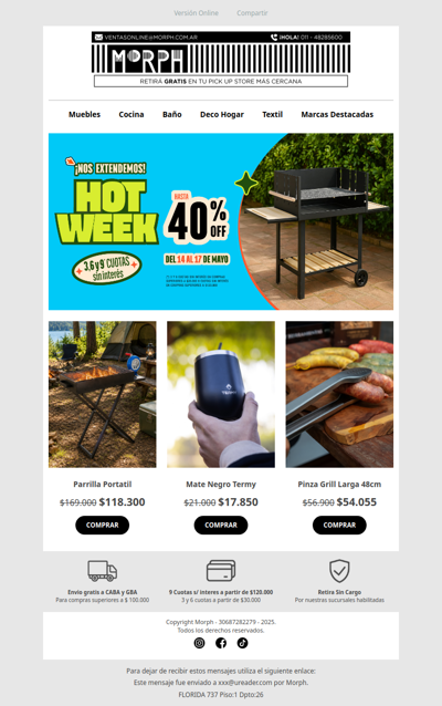 ⚡ Seguimos con ofertas: arranca la Hot Week 🔥 Descuentos por tiempo limitado!