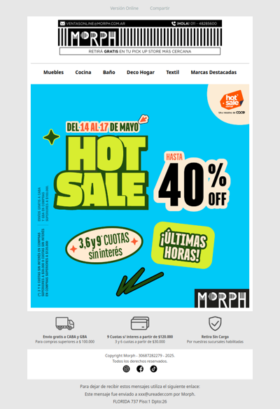 Último día para aprovechar las ofertas del Hot Sale ✨ Descuentos por tiempo limitado!