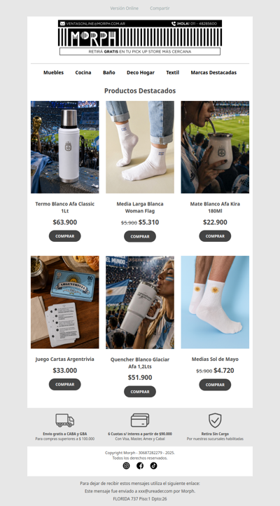 ⭐ Viví la pasión argentina en cada rincón 🤍 Descuentos por tiempo limitado!