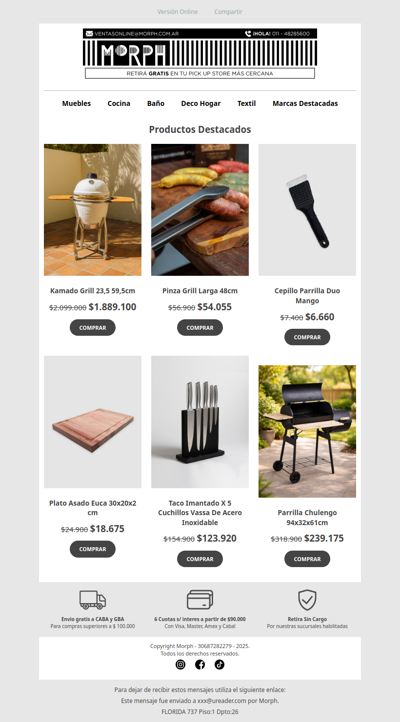 🔥 Todo listo para el próximo asado 🍖 Descuentos por tiempo limitado!