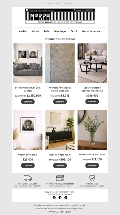 🛋️ Encontrá el estilo que buscás para tu living 🌿 Descuentos por tiempo limitado!