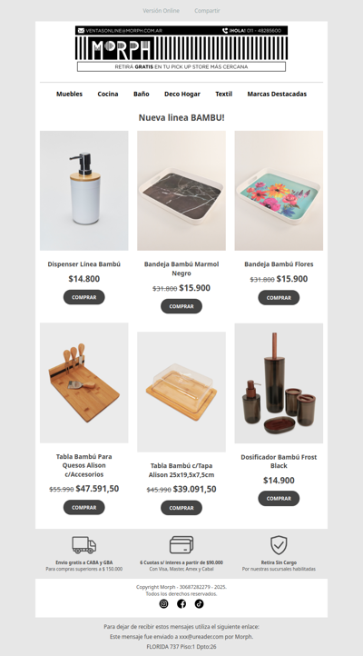 ✨ Hacé más cálido y funcional tu hogar 🛋️ Descuentos por tiempo limitado!