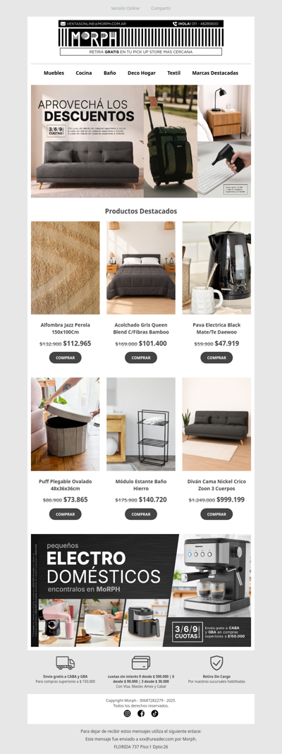 🔥 Aprovecha hasta 50% OFF en seleccionados + ¡9 cuotas sin interés!