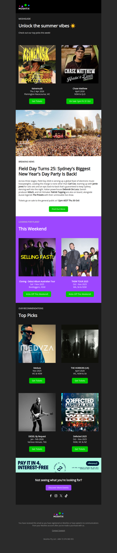 Inside: KEINEMUSIK, Chase Matthews, Meduza and more