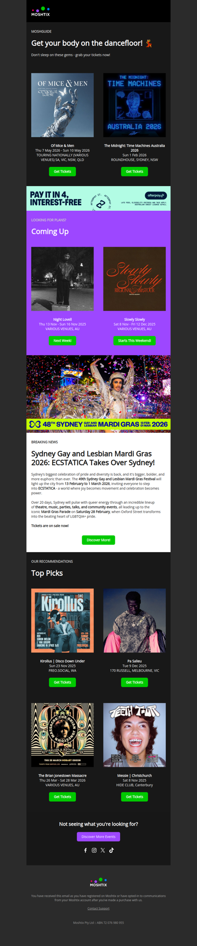 Coming Up: Of Mice & Men, The Midnight, Kirollus & more!