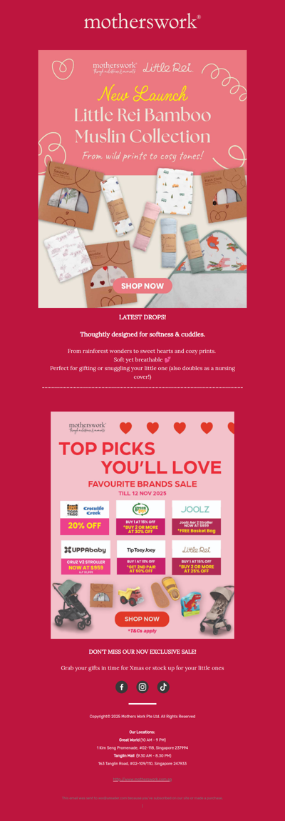 NEW LAUNCH | Little Rei Bamboo Sleep Collection 🌙