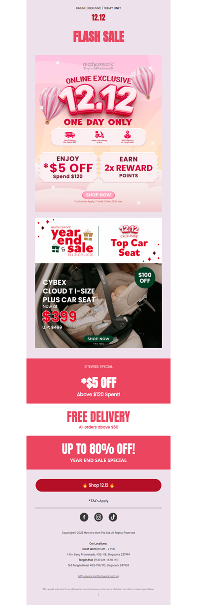 🔥 12.12 SPECIAL! ONE DAY ONLY 🔥