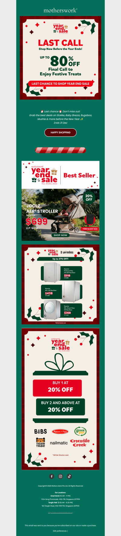 ⏰ Almost Over! Year End Sale Ends 31 Dec 🎁