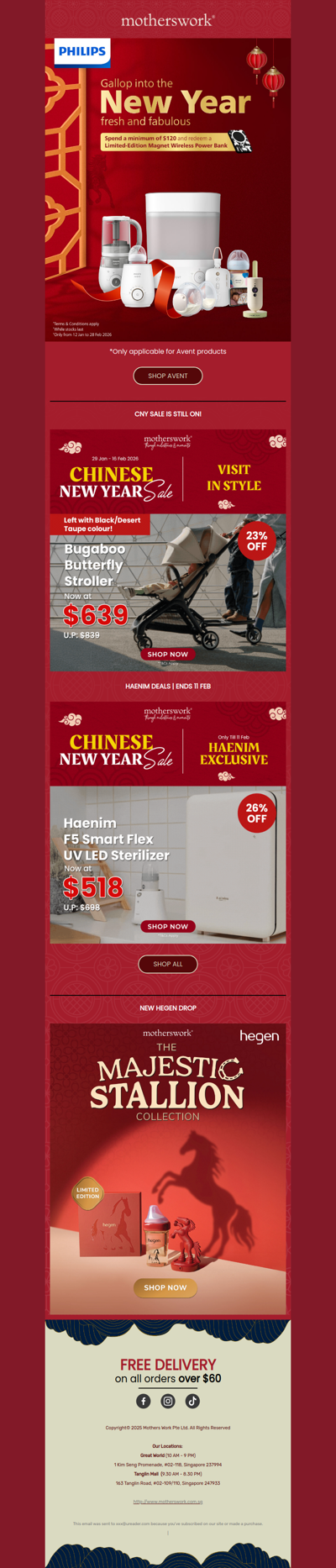 💥 CNY Mega Sale: Save Up to 50%!🏮