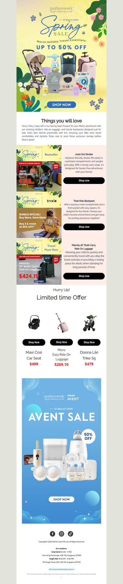 💐Hurry! Spring sale wraps up in 5 days! 💐