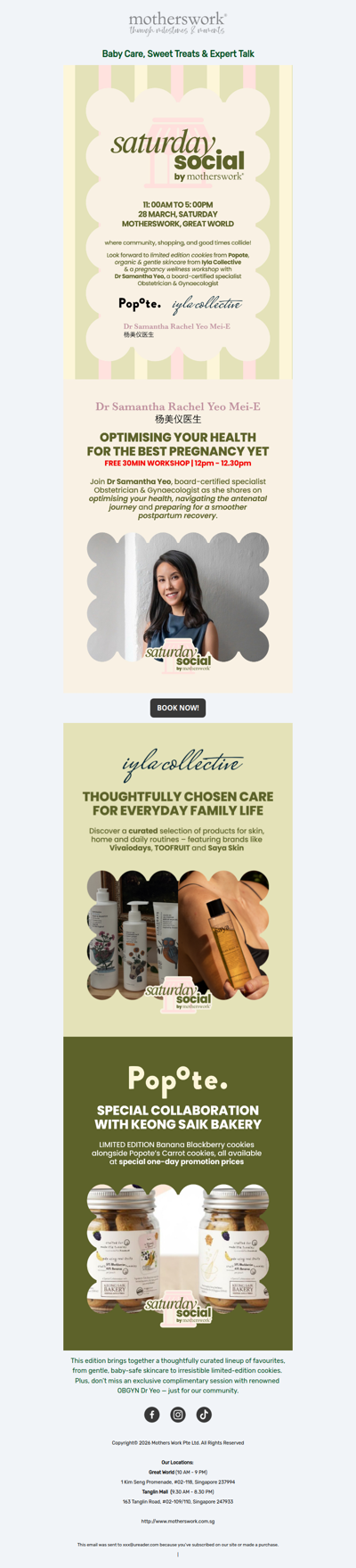 JOIN US! Saturday Socials are back! 🎉