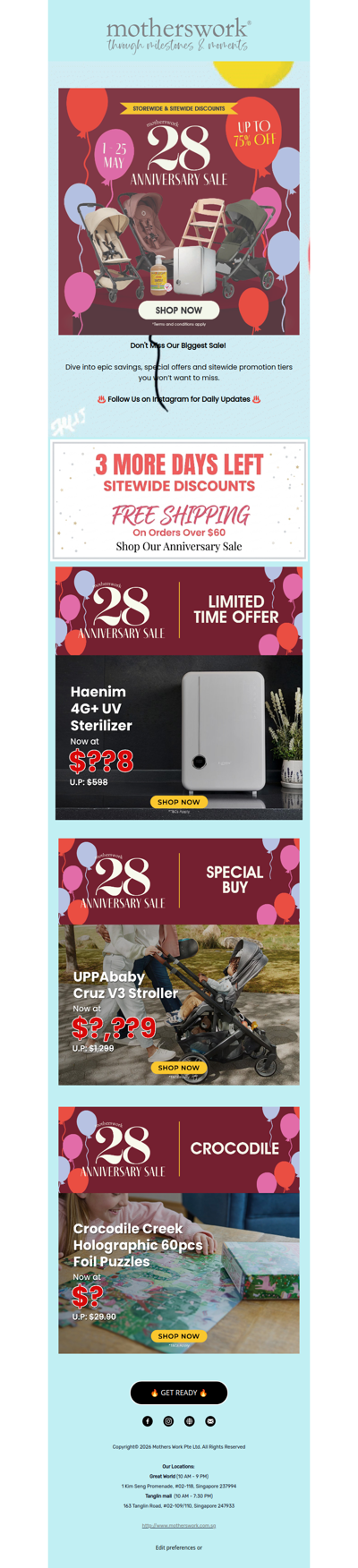 STAY TUNED ⌛ 3 MORE DAYS | Anniversary Sale!