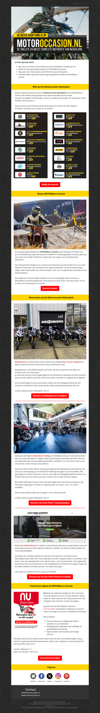 MOTORbeurs, mooie motoren, grote winactie