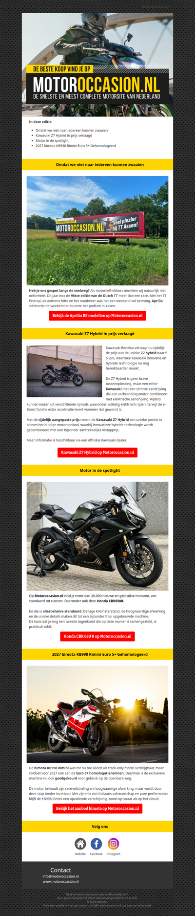 TT Assen, Kawasaki deal, bimota en een dikke CBR 650 R