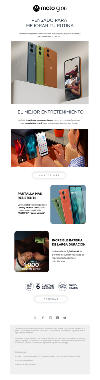 ¡LANZAMIENTO! moto g06 🤩