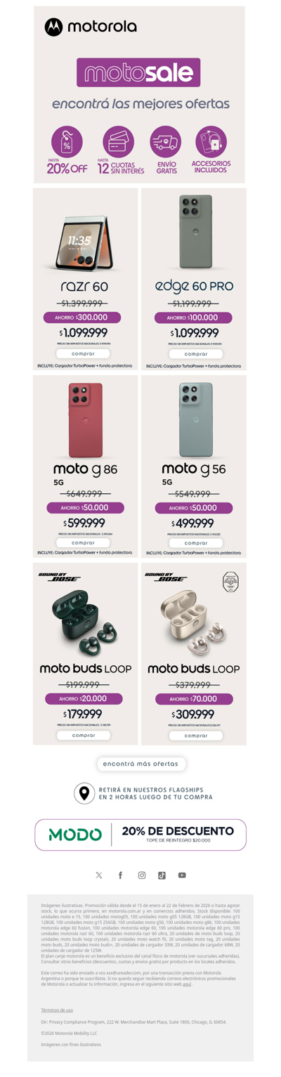 🔔 ALERTA DE OFERTAS, llegó el motosale