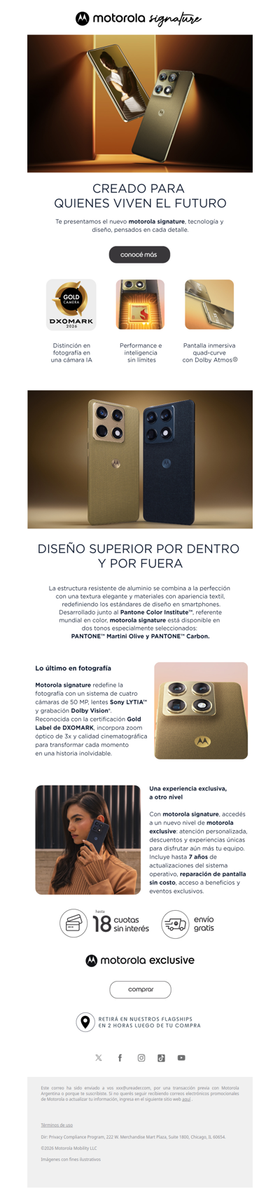 Nuevo motorola signature