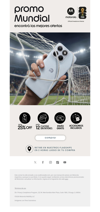 ⚽ Viví el Mundial con Motorola
