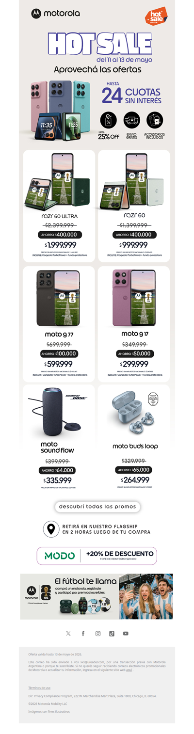 📣 Último día de HotSale en hasta 24 cuotas