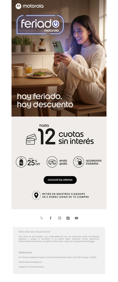 🔝Hay feriado, hay promos