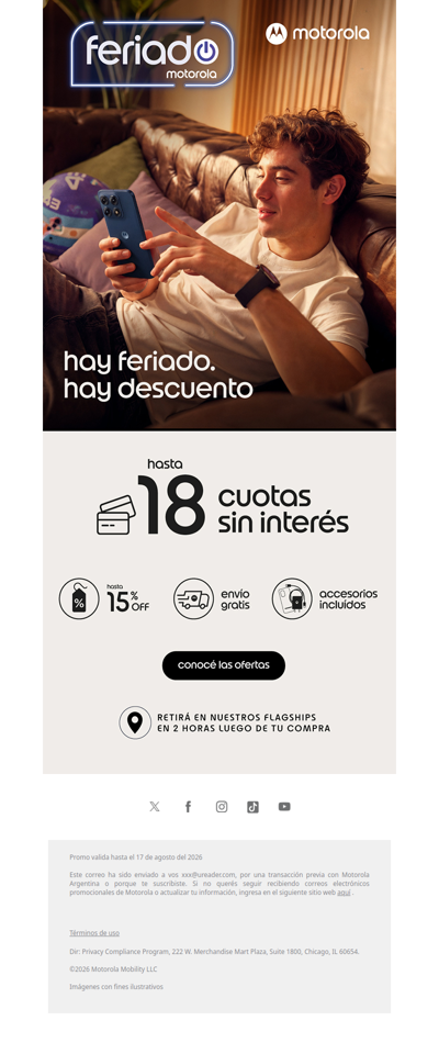 😎Hay feriado, hay promos