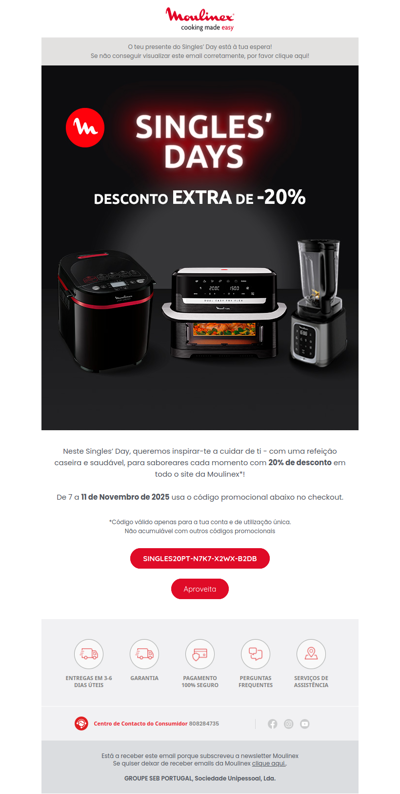 Psst… o teu desconto de -20% chegou 😍