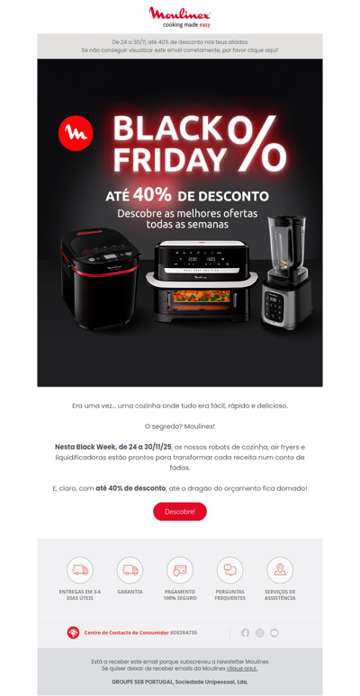 🔮 Vive o teu conto de fadas na cozinha nesta Black Week