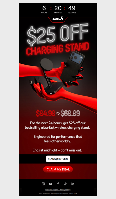 The first deal starts now