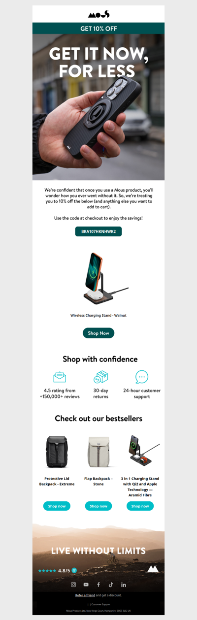 Oh, go on Then – 10% off for you!